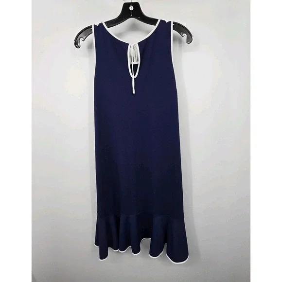 Tommy Bahama Island Cays Cabana flounce Dress Women's XL Navy Beach Coverup EUC - Picture 11 of 11